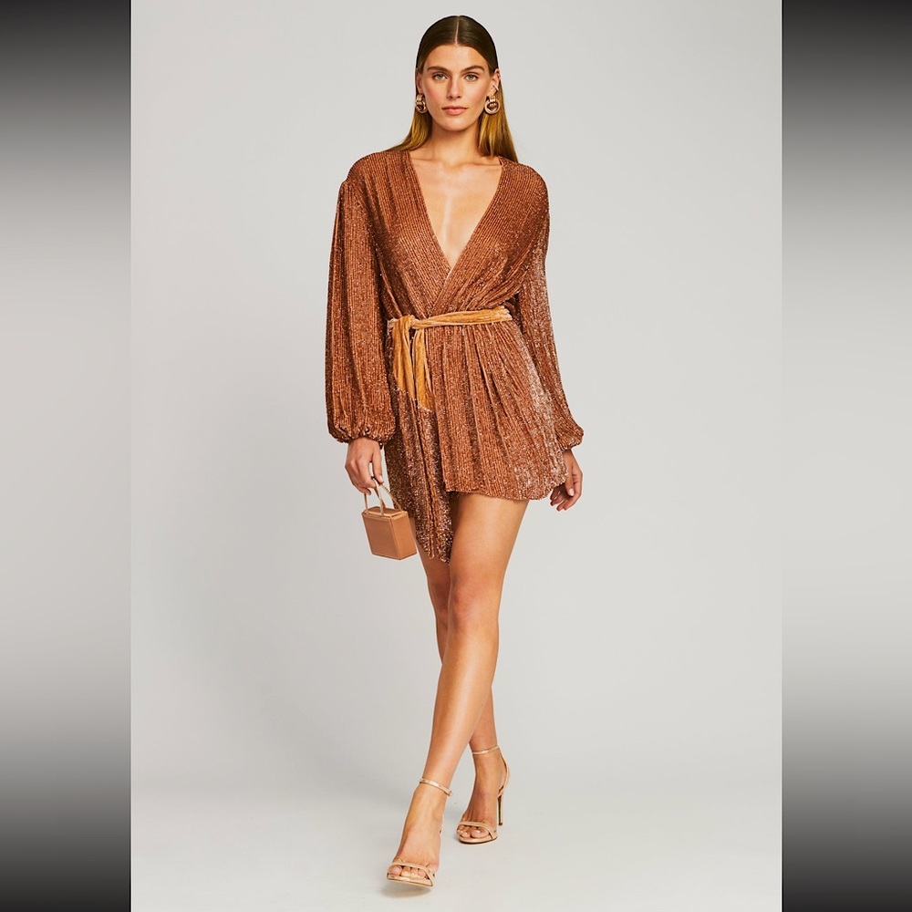 Retrofete Shimmering Bronze Robe - Picture 4 of 13